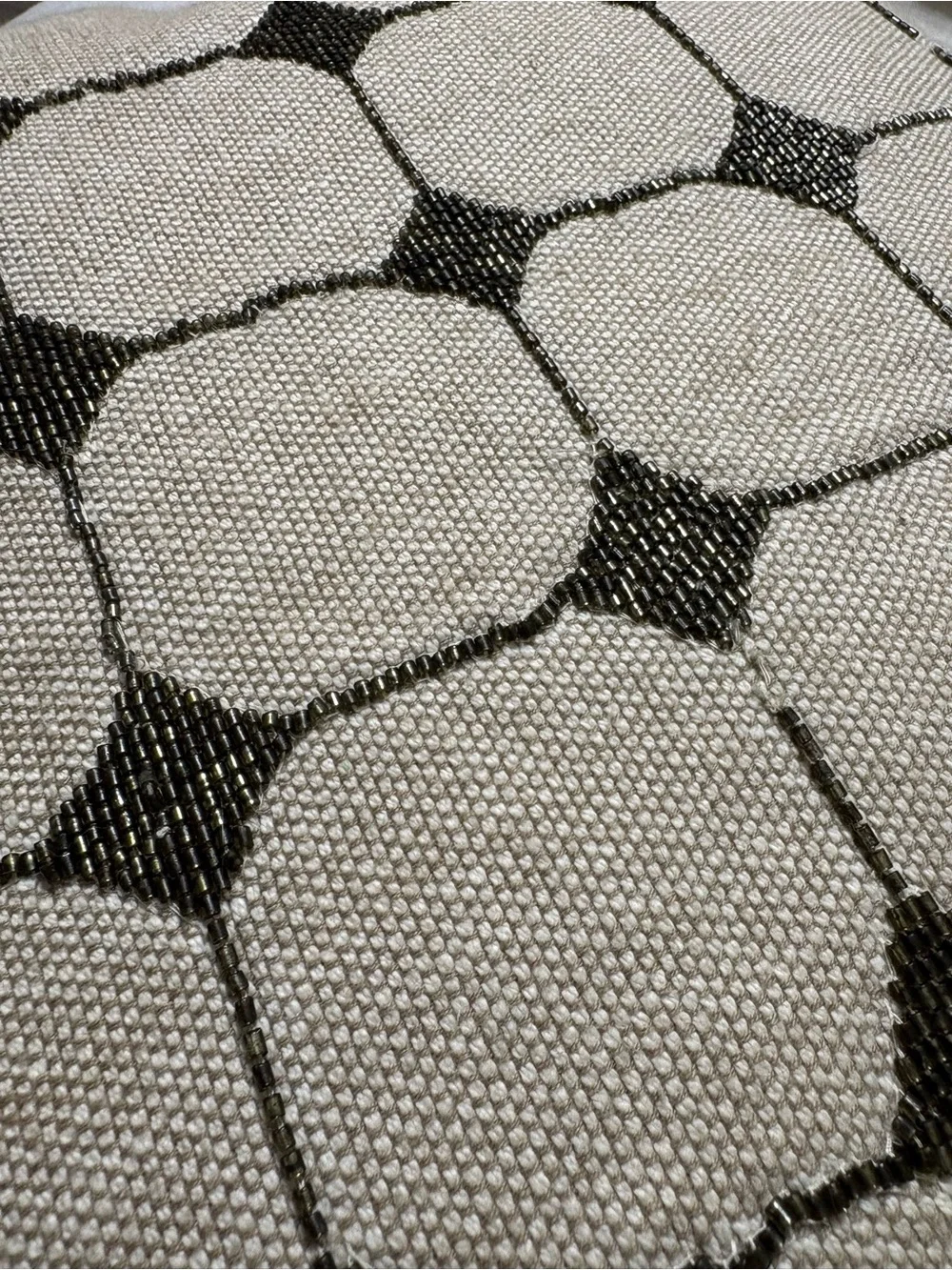 Pottery Barn beaded pillow case